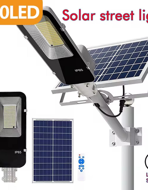 Load image into Gallery viewer, 200W Powerful Solar Light Outdoor Solar Street Light 6000Mah Waterproof Automatic Dusk to Dawn Street Light for Garage Garden
