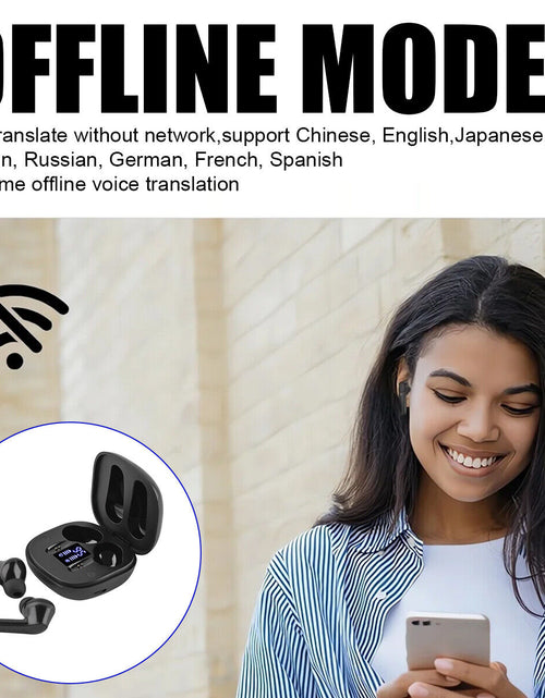 Load image into Gallery viewer, Translator Earbuds 144 Languages Real Time Online Offline Translation Earphones
